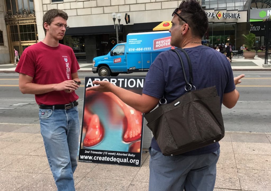 Jeremiah discussing abortion victim imagery