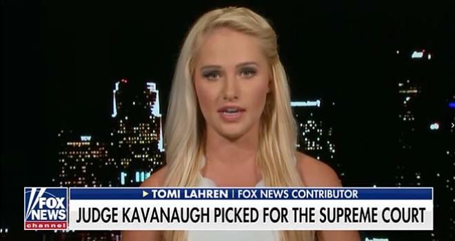 Tomi Lahren on Fox & Friends talking about Roe v. Wade and judge Brett Kavanaugh